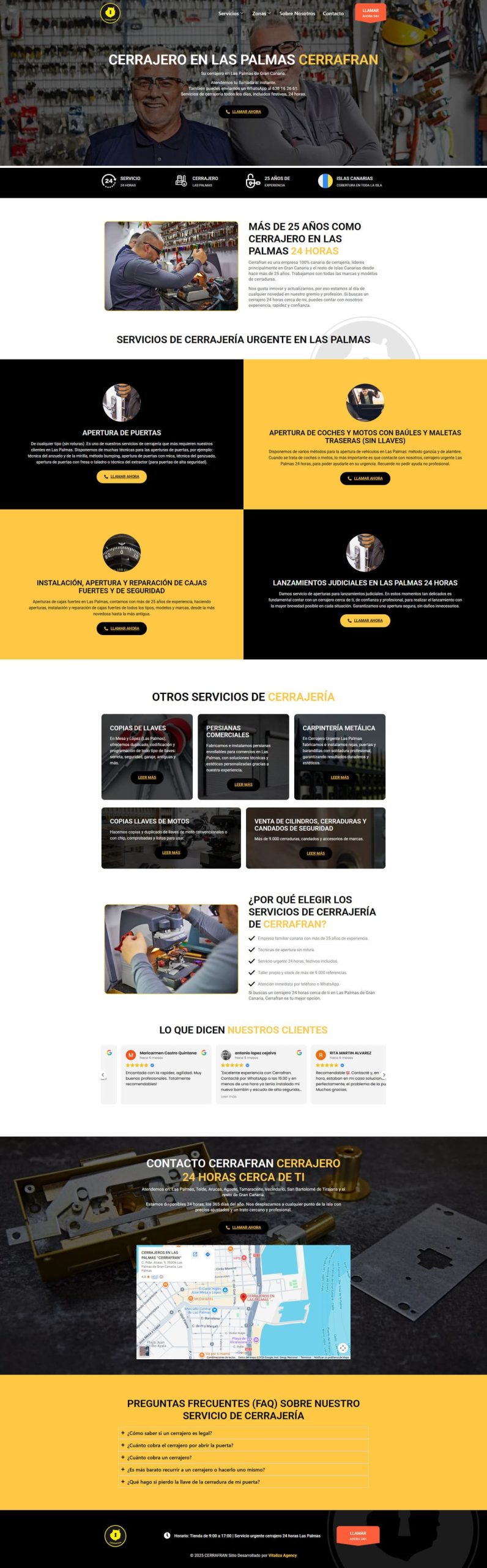 Diseño web de Cerrafrán