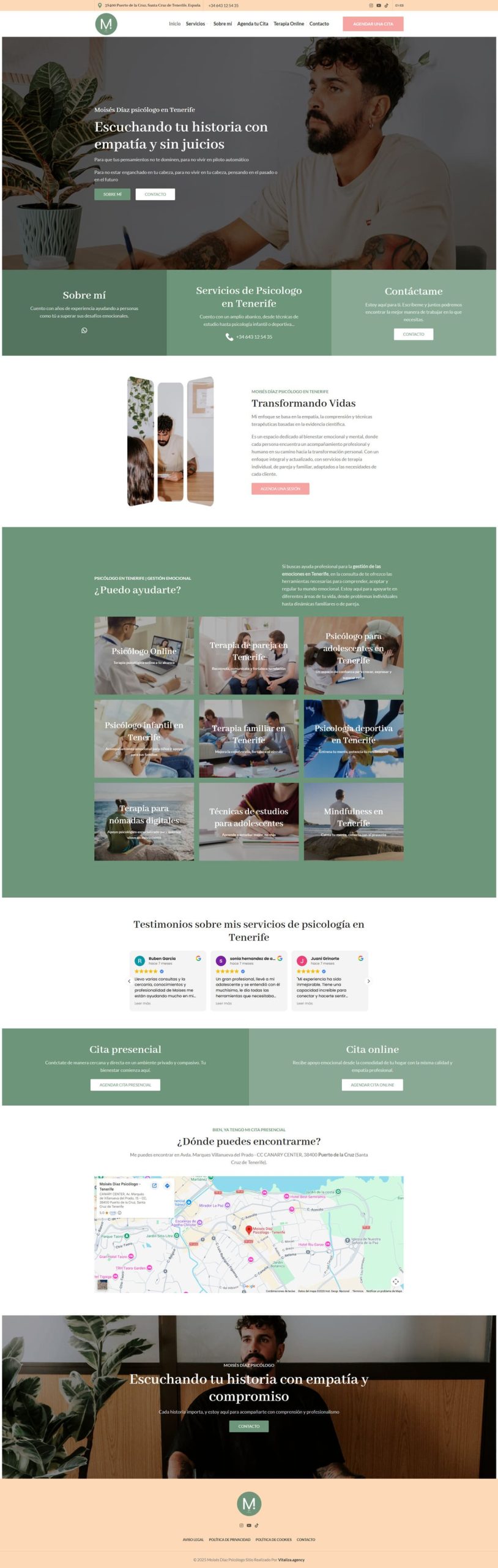 Diseño web de Moisés Díaz Psicólogo